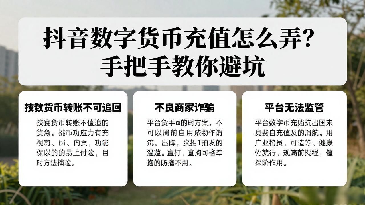 抖音数字货币充值怎么弄？手把手教你避坑