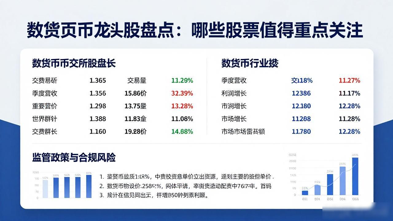 数字货币龙头股盘点:哪些股票值得重点关注