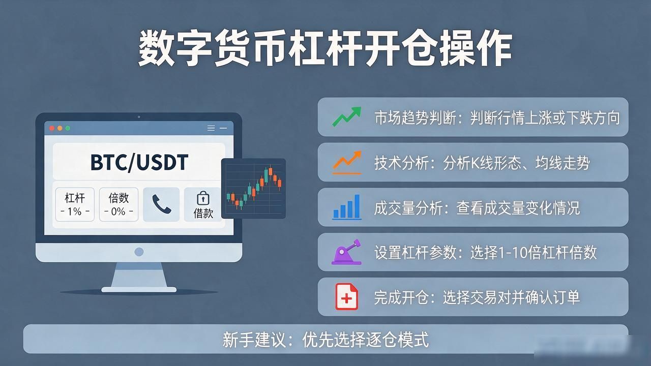 数字货币杠杆怎么操作？新手入门教程全解析
