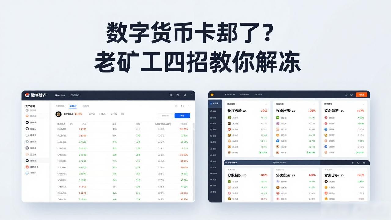 数字货币卡死了？老矿工四招教你解冻