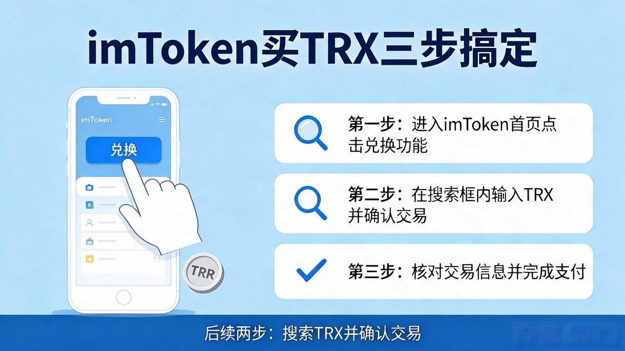 imtoken怎么买trx？三步搞定TRX充值与兑换