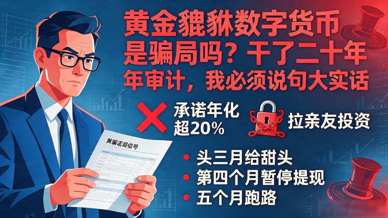 黄金貔貅数字货币是骗局吗？干了二十年审计，我必须说句大实话