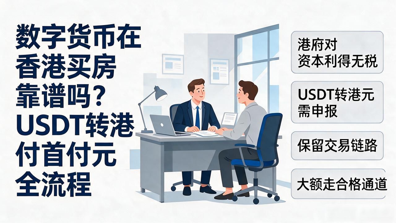 数字货币在香港买房靠谱吗？USDT转港元付首付全流程