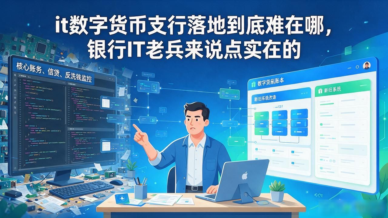 it数字货币支行落地到底难在哪，银行IT老兵来说点实在的