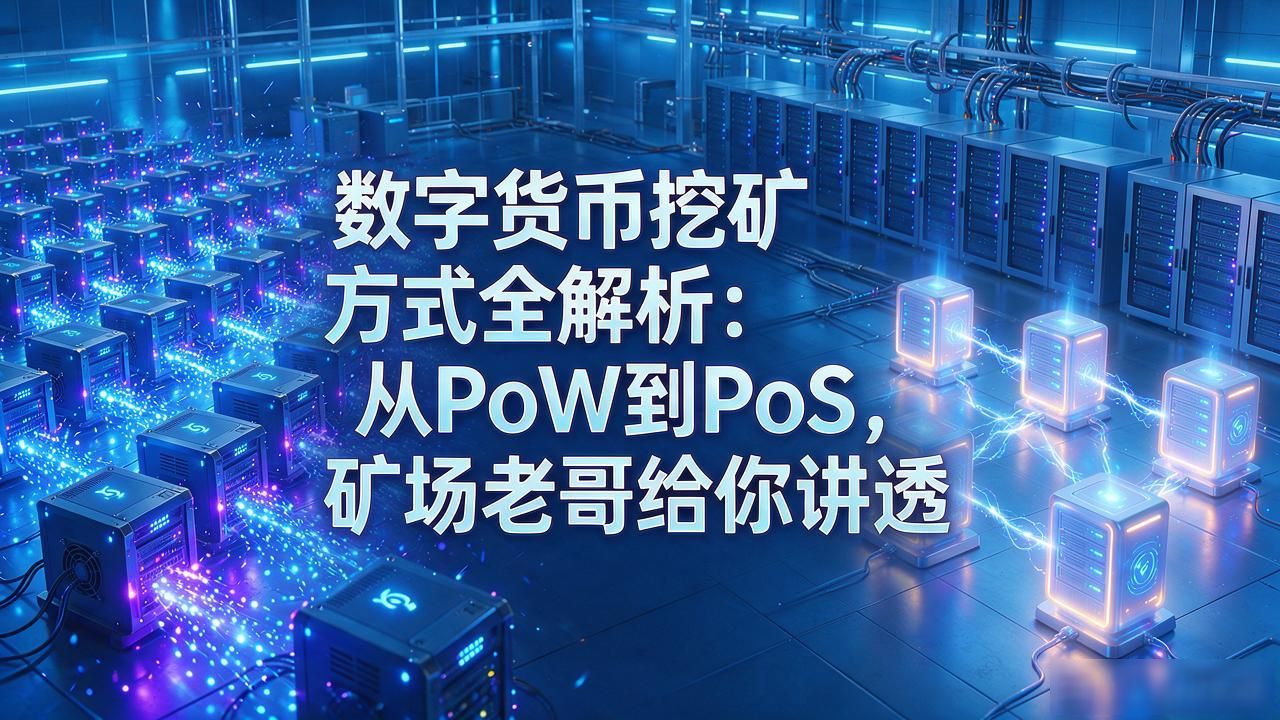 数字货币挖矿方式全解析:从PoW到PoS,矿场老哥给你讲透