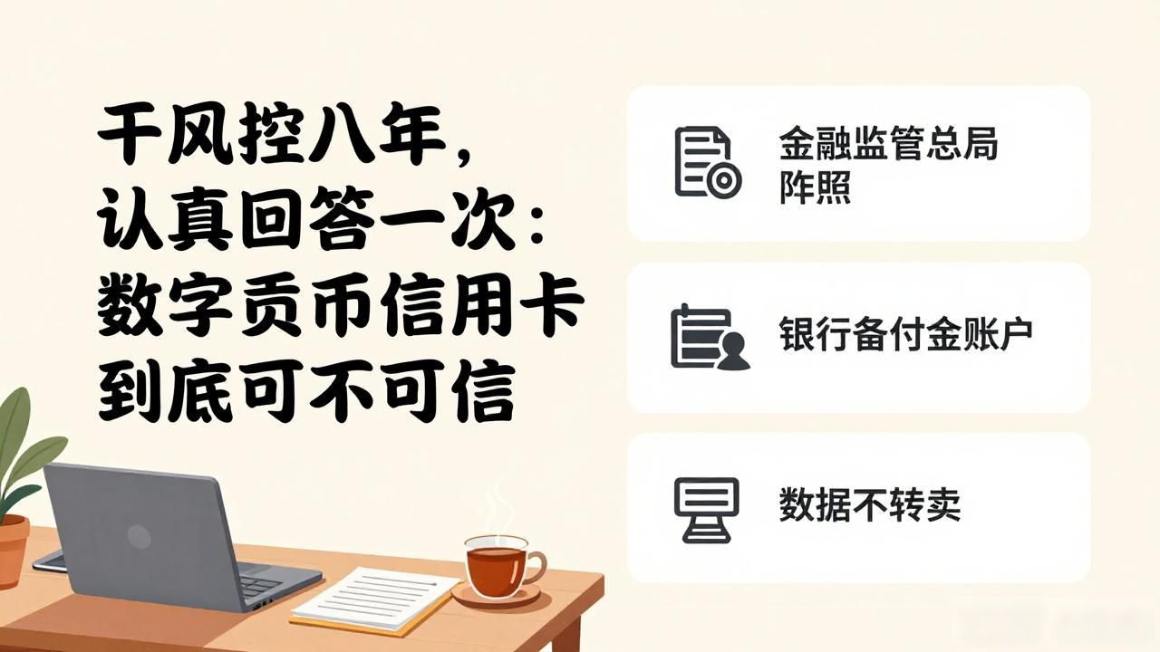 干风控八年,认真回答一次:数字货币信用卡到底可不可信