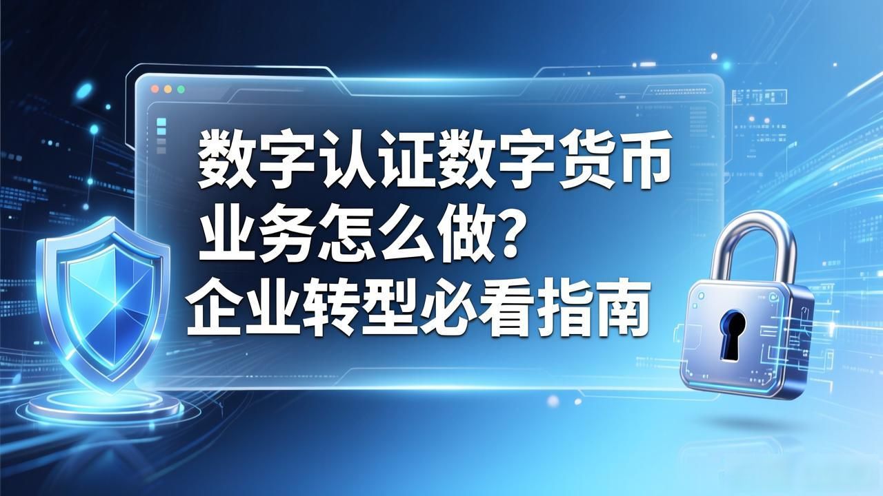数字认证数字货币业务怎么做？企业转型必看指南