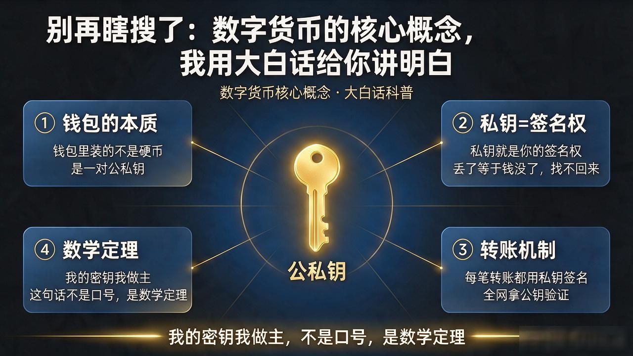别再瞎搜了:数字货币的核心概念,我用大白话给你讲明白