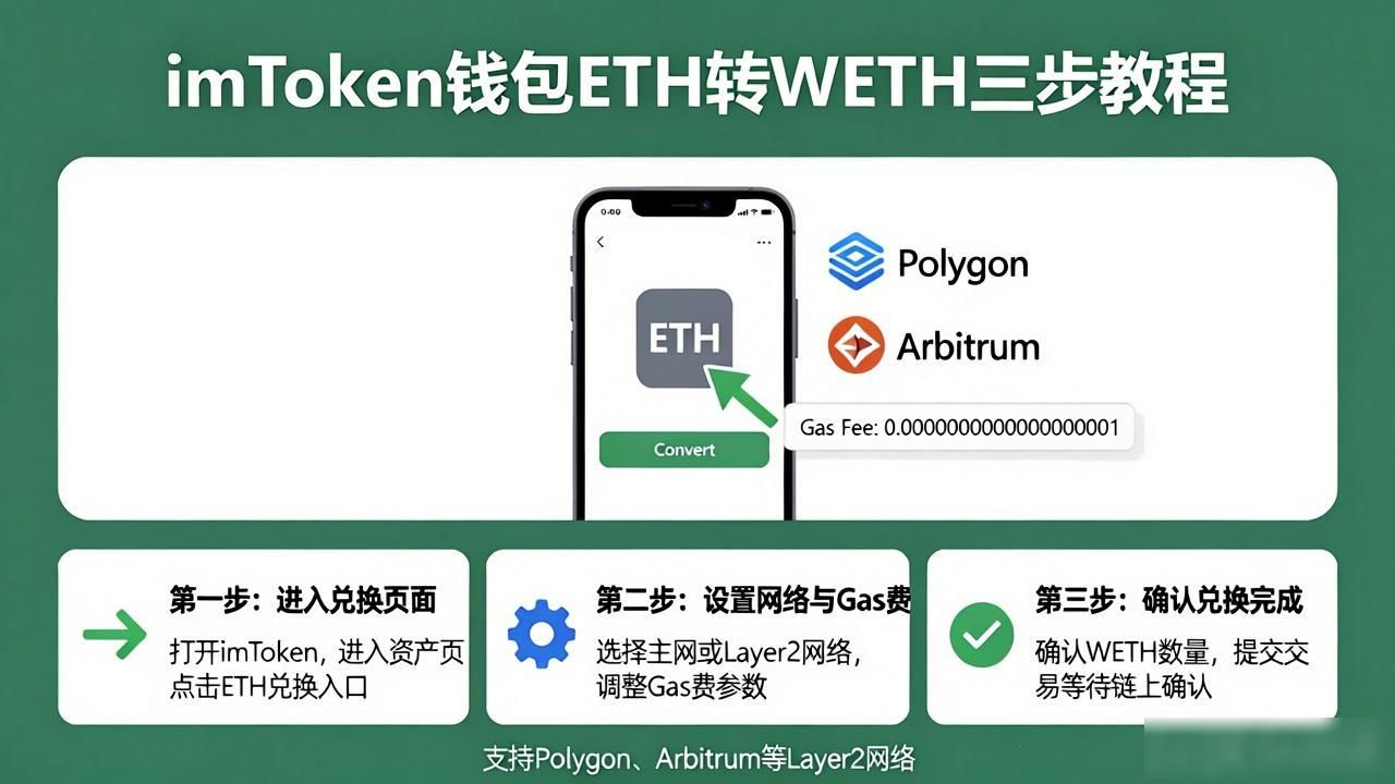 imtoken钱包转换WETH教程：三步搞定ETH转WETH