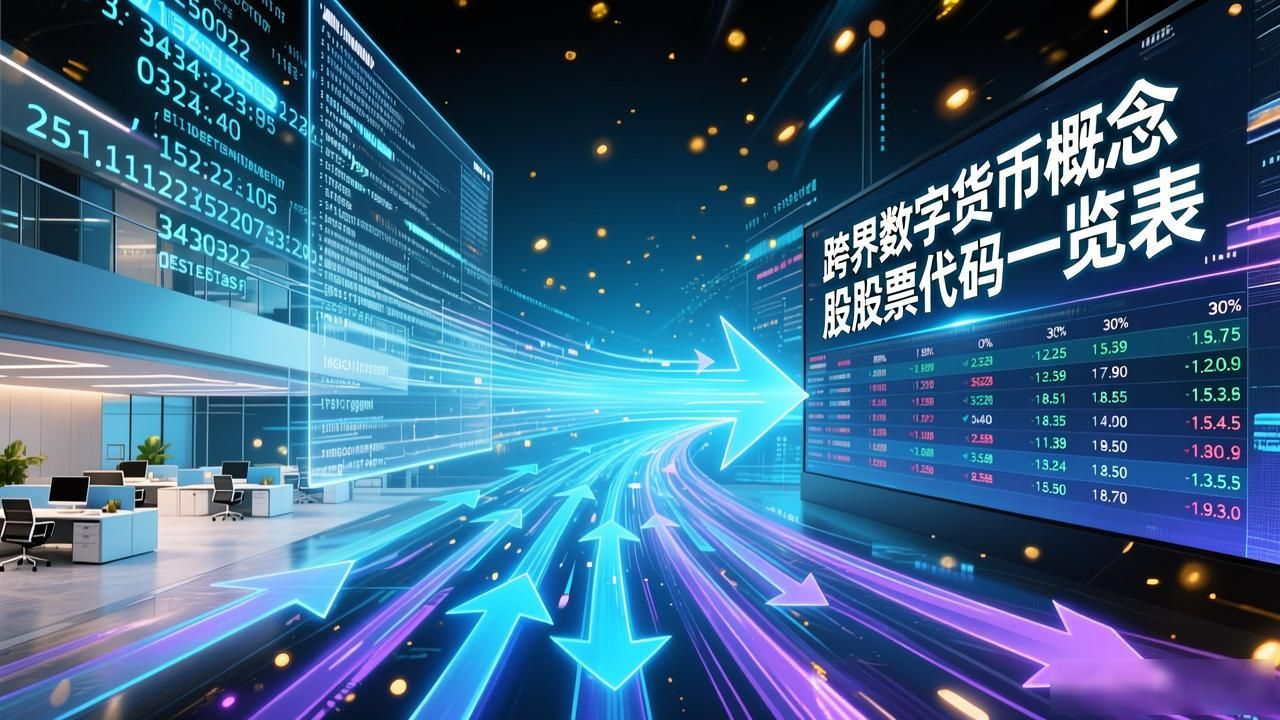 跨界数字货币概念股股票代码一览表