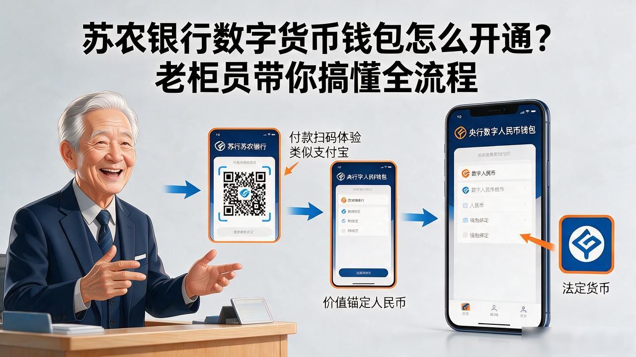 苏农银行数字货币钱包怎么开通？老柜员带你搞懂全流程