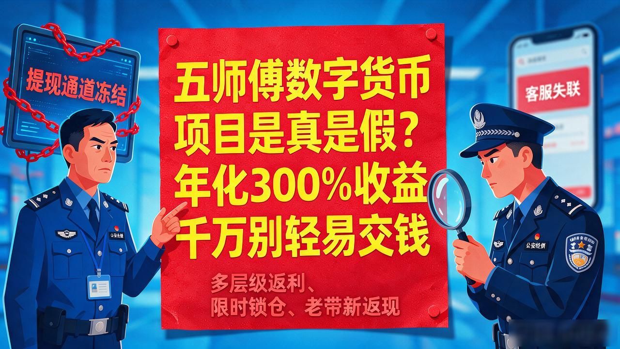 五师傅数字货币项目是真是假？年化300%收益千万别轻易交钱