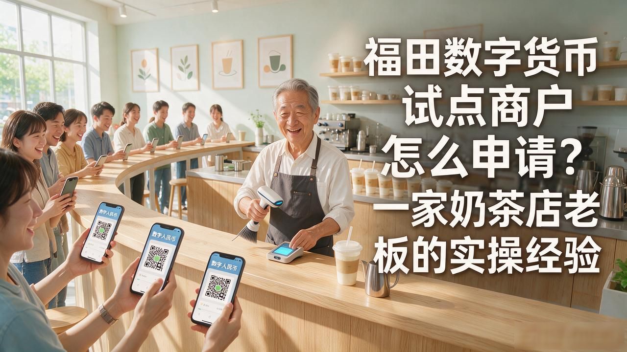 福田数字货币试点商户怎么申请？一家奶茶店老板的实操经验