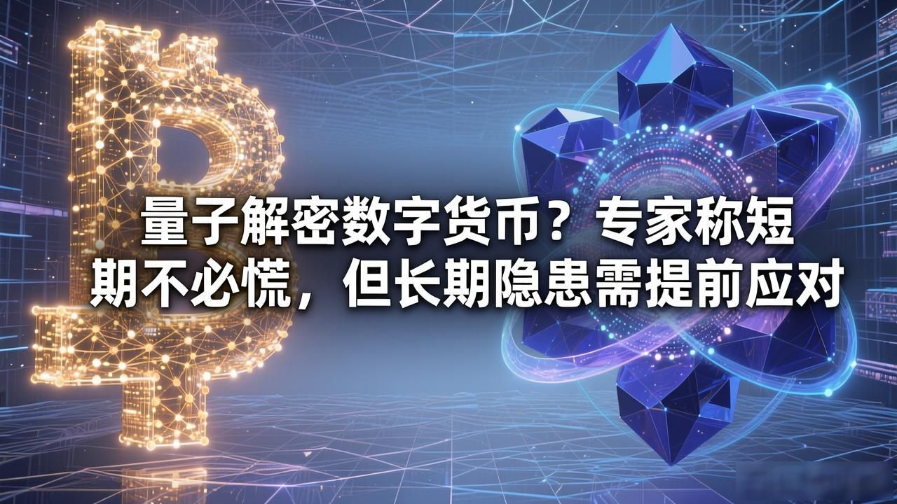 量子解密数字货币？专家称短期不必慌，但长期隐患需提前应对