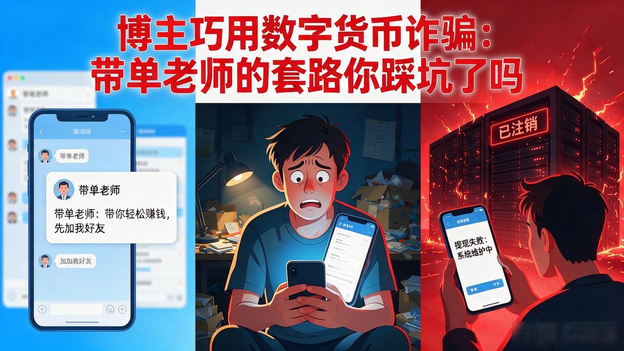 博主巧用数字货币诈骗："带单老师"的套路你踩坑了吗