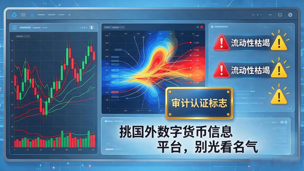 挑国外数字货币信息平台，别光看名气