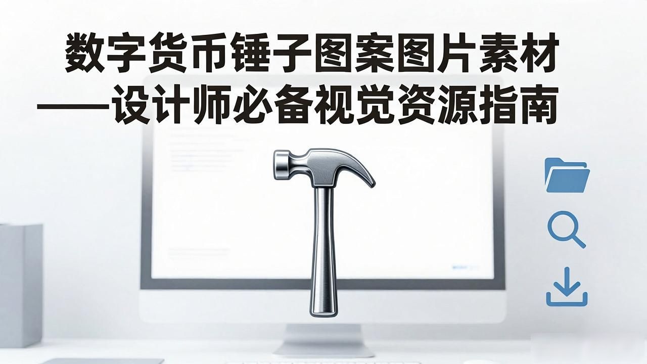 数字货币锤子图案图片素材大全——设计师必备视觉资源指南
