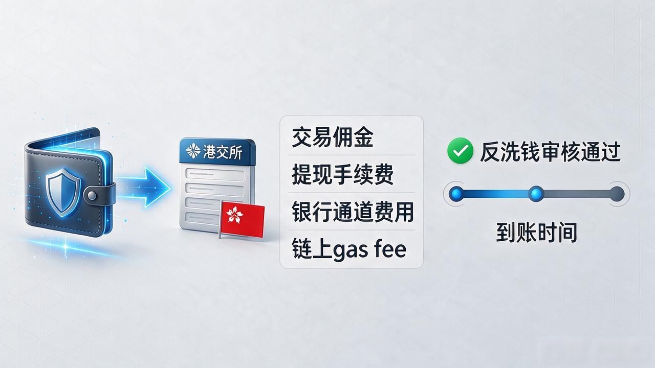 港交所数字货币提现怎么做?费用、到账、避坑一篇讲清