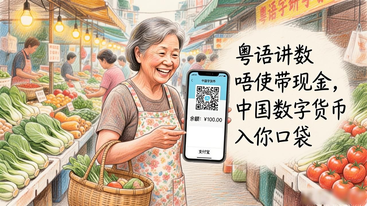 粤语讲数唔使带现金，中国数字货币入你口袋