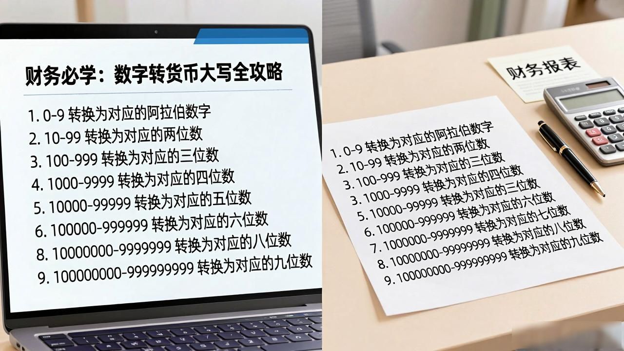 财务必学：数字转货币大写全攻略