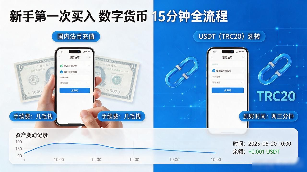 第一次买进数字货币要多久？15分钟全流程拆解，新手照做就行