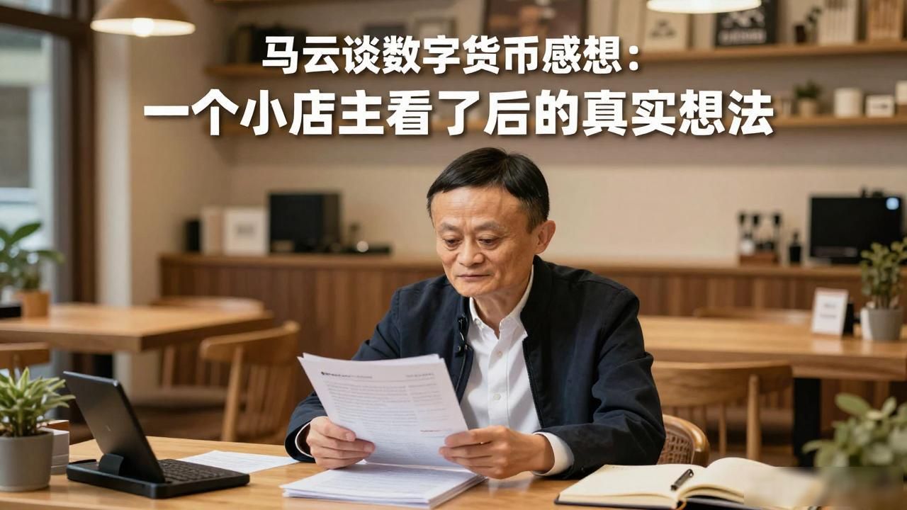 马云谈数字货币感想：一个小店主看了后的真实想法