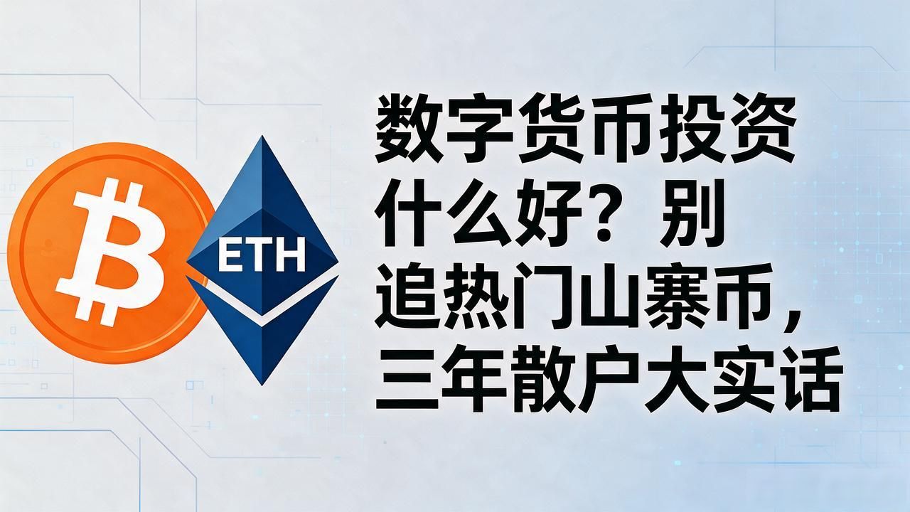 数字货币投资什么好？别追热门山寨币，三年散户大实话