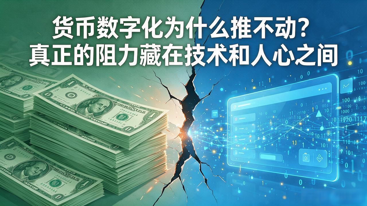 货币数字化为什么推不动？真正的阻力藏在技术和人心之间