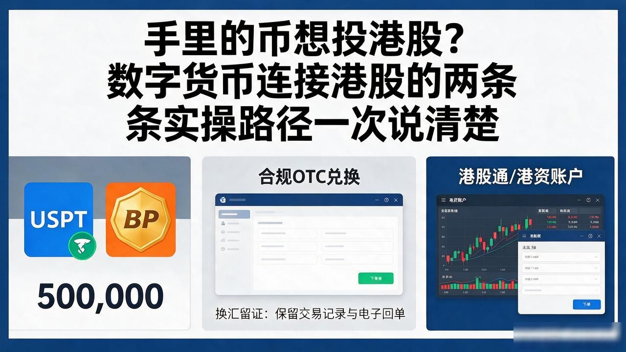 手里的币想投港股？数字货币连接港股的两条实操路径一次说清楚