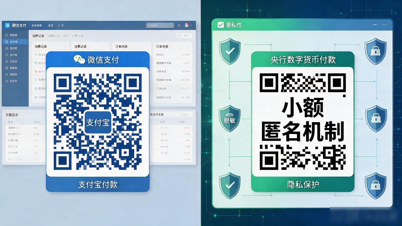 扫码付钱时，央行数字货币的二维码和微信支付宝码到底有啥不同
