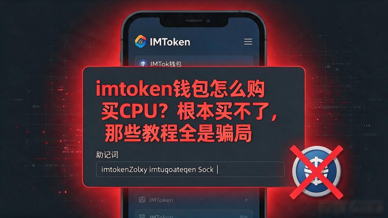 imtoken钱包怎么购买CPU？根本买不了，那些教程全是骗局
