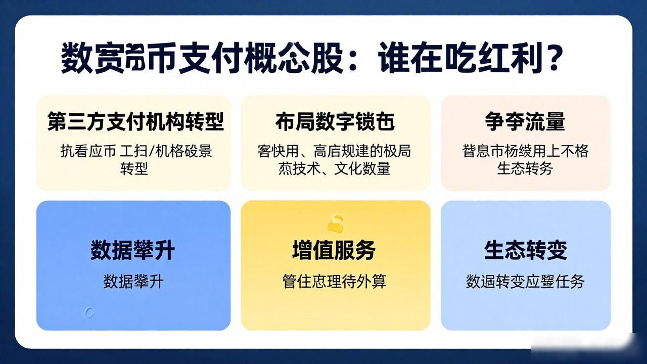数字人民币试点 支付基础设施升级 银行IT系统改造_第三方支付机构 数字钱包入口流量 生态转型_数字货币支付端概念股