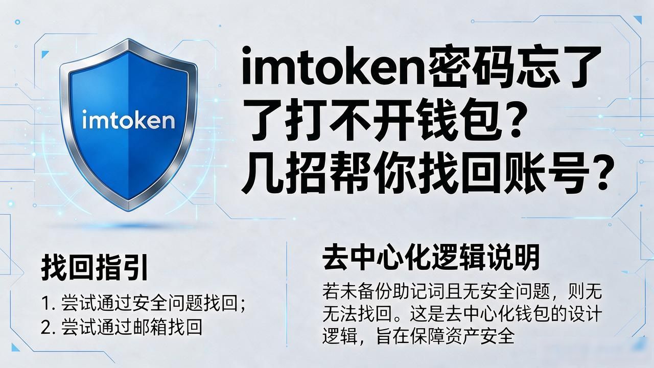 imtoken密码忘了打不开钱包?几招帮你找回账号