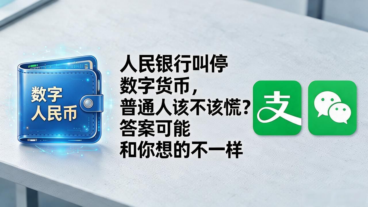 人民银行叫停数字货币,普通人该不该慌?答案可能和你想的不一样