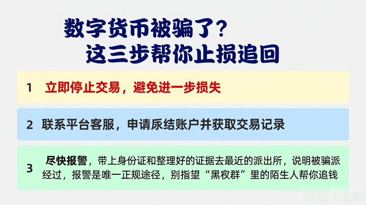 被骗后如何追回钱_数字货币给骗了怎么办_固定证据防止二次诈骗