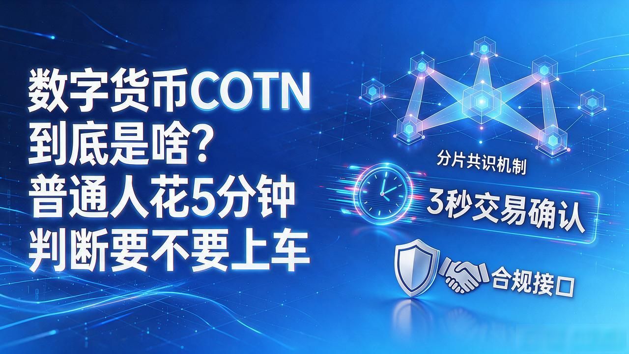 数字货币COTN到底是啥？普通人花5分钟就能判断要不要上车