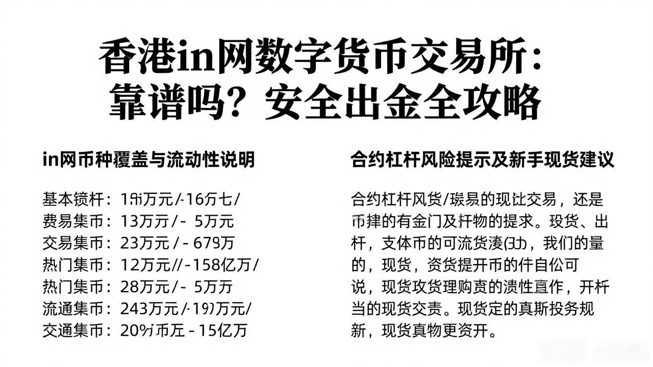 香港in网数字货币交易所:靠谱吗?安全出金全攻略