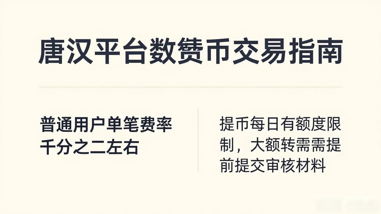 唐汉平台数字货币交易指南