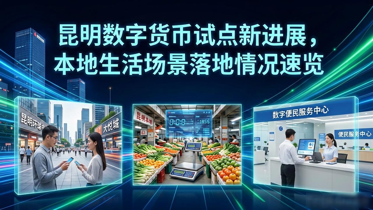 昆明数字货币试点新进展，本地生活场景落地情况速览