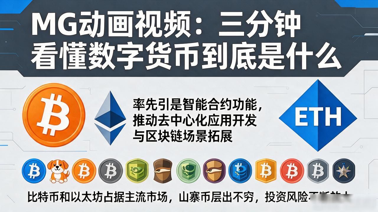 MG动画视频：三分钟看懂数字货币到底是什么
