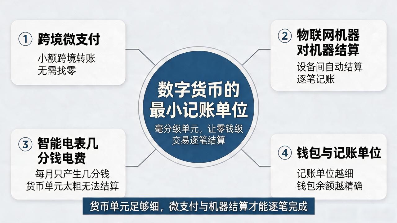 单元数字货币到底啥意思?最小记账单位怎么划分跟钱包有啥关系
